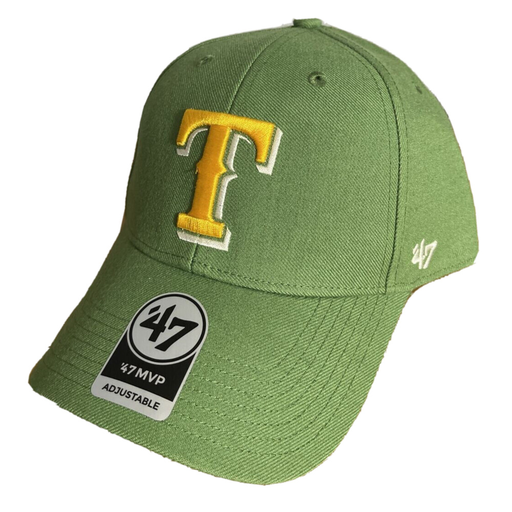 '47 MVP Texas Rangers Logo World Series 2010 Patch‎ MLB Green Sure Shot Snapback